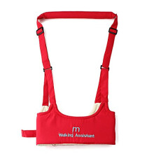 Baby Walking Harness Adjustable Safety Strap for Toddlers 924 Months Red Breathable Design