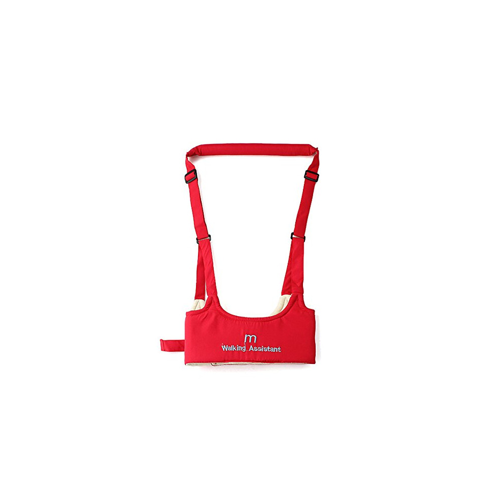 Baby Walking Harness Adjustable Safety Strap For Toddlers 924 Months Breathable Design Red