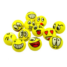 Stress Balls 12 Pack Yellow Emoji Fidget Balls with Fun Expressions, Stretchable Squeeze Design