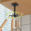 Wall Mounted Rotating Hook 360 Rotation Kitchen Utensil Organizer Punch  White SpaceSaving Rack 2