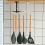 Wall Mounted Rotating Hook 360 Rotation Kitchen Utensil Organizer Punch  White SpaceSaving Rack 3