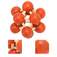 Wooden Locking Space Ball Puzzle, Brain Teaser, Portable, Fine Workmanship