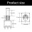 Iron Small Toggle Switches For Guitar Pickup 2 Position 6 Pin 2