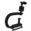 Handheld Video Stabilizer with LED Light & Microphone - Portable U-Shape Model 16