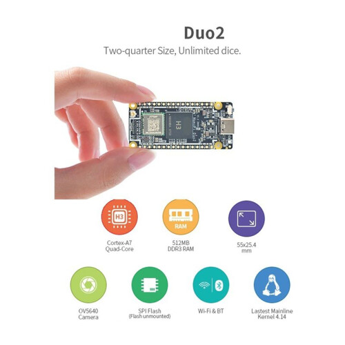 Ny NanoPi DUO2 Development Board 512M RAM Allwinner H3 Cortex-A7 WiFi -Modul 2