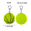 Basketball Shape Warning Reflective Pendant-fluorescent yellow 6