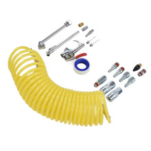 25 Fuß Luftkompressor-Reifenschlauch-Kit 1/4 Zoll NPT Schnellanschluss