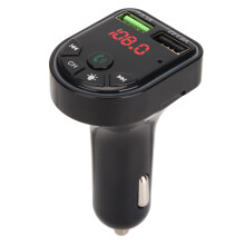Ervaar naadloze connectiviteit met onze kleurrijke Bluetooth 5.0 FM-zender, uitgerust voor handsfree bellen en een multifunctionele slimme