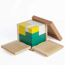 Montessori Math Toys Cube Set for Early Preschool Learning and Counting Skills