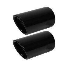 Gloss Schwarz Edelstahl-Abgaskrümmerrohr-Endstück für A4 B8 Q5 2,0T
