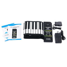 88 Key Roll Up Piano Keyboard Full Size Foldable Silicone Portable for Travel and Practice
