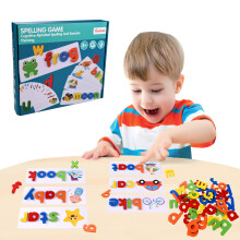 Montessori See and Spell Educational Toys for Toddlers, Sight Word Learning Game for Kids Ages 35