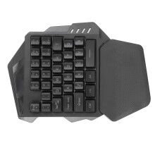 Wireless RGB 35-Key One Handed Gaming Keyboard, ABS, 2.4G, Type-C