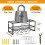 Power Tool Organizer Wall Mount with Shelf, Heavy Duty 5Hole Drill Storage Rack for Garage 3