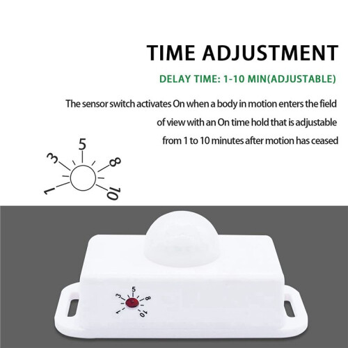 5X  12V 24V PIR Motion Sensor Function Controller LED  Body Infrared  Motion Timer White for LED Strips 1