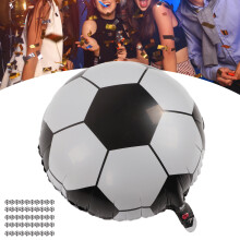 50Pcs Football Aluminum Film Balloons for Party & Photo Decor