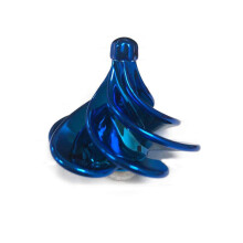 Blue Stainless Steel Spinning Gyroscope Toy, Smooth Precision Spin for Desk Display and Stress Relief
