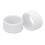 2pcs White Silicone Tennis Racket Handle Sweat Absorption Ring 5g 14