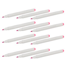 12 Stück Wasserlösliche Stoffmarkierungsstifte - Pink, Löschenbar, 13,6 cm