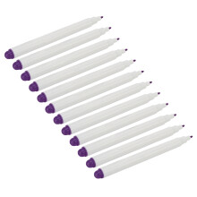 12 Pcs Water Soluble Fabric Marking Pens, Erasable, Purple, 13.6cm