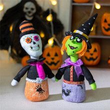 Halloween Dolls Horror Collections Toy Doll Crafts for Home Tabletop Kitchen Fireplace Indoor Party Kids Adults A