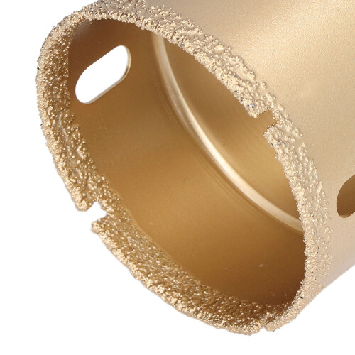 Diamond Hole Saw for Tile, Glass, Carbon Steel 70mm Triangular Shank 2