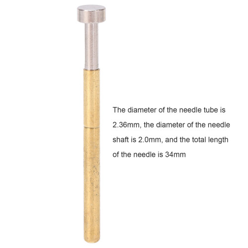 100pcs Pogo Pin Flat Head Spring Test Probes Brass 2.36mm Diameter PCB Testing 2