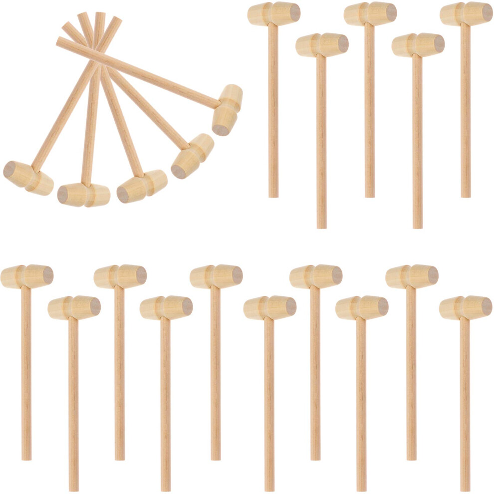 30Pcs Wood Crab Mallet Set Durable Natural Hardwood Shellfish Crackers For Crafts And Play 9092120623314