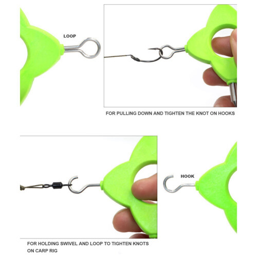 Karper Vislijn Knooptrekker 4 in 1 Multi Puller Tool voor Rig Making Method Feeder Karpervissen Terminal Accessoires 2