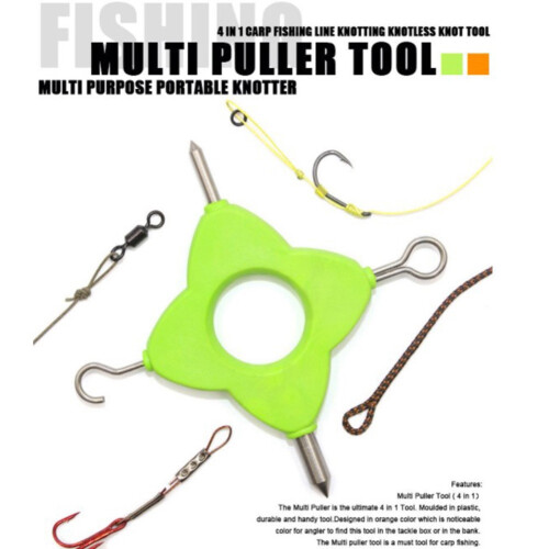 Carp Fishing  Knot Puller 4 in 1 Multi Puller Tool for Rig Making Method Feeder Carp Fishing Terminal Accessories 2
