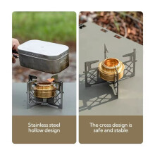 CAMPINGMOON AS-ST Alcohol Stove Stand Rack  Folding Stand Rack for Camping Hiking Picnic