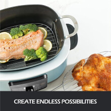 Roast Steamer Rack for Foodi Possible Cooker Pro MC1101 6.5 Quart Slow Pot Stainless Rack with Silicone Handles