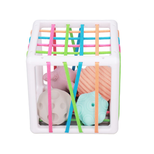 Children Sensory Shape Sorting Bin Toy - Multicolor Balls for Kids 3+ 2