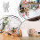 Abstract Face Makeup Brush Holder with MultiSlot Organizer for Vanity and Desktop Use 3