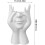 Abstract Face Makeup Brush Holder with MultiSlot Organizer for Vanity and Desktop Use 4