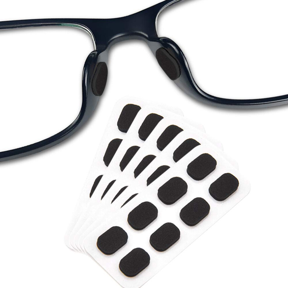 Eyeglass Nose Pads 1.5Mm Soft Foam Antislip Selfadhesive Comfortable Replacement 20 Pairs Black 9330225952107