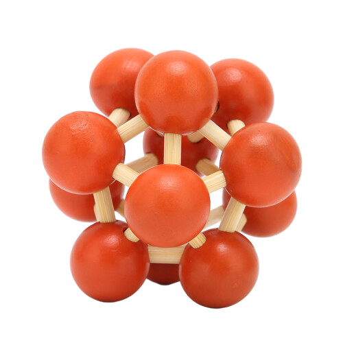 Wooden Locking Space Ball Puzzle, Brain Teaser, Portable, Fine Workmanship 1