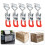 5Pcs Adjustable Stainless Steel Toggle Latch Set, Heavy Duty Toggle Clamp with Secure Locking Design 2