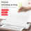 3X Draagbare Printers Draadloze A4 Thermische Printer Inktloze Zakfotodocumentprinter -Reisprinter voor Thuis 4