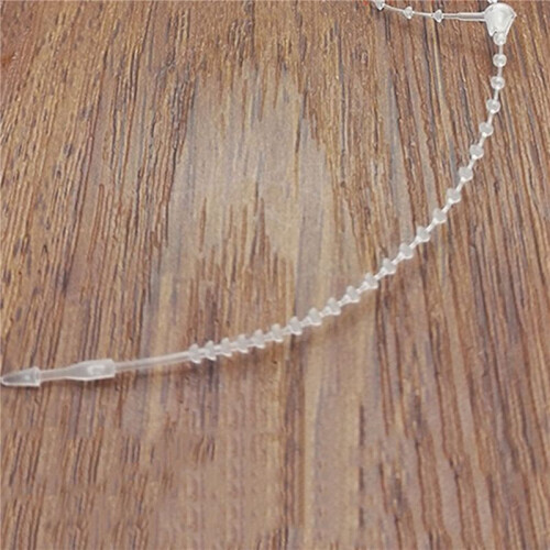 Plastic Packing Fasten String Cable Cord Loop Tie 18cm 4000pcs Transparent Color 2