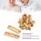 Wooden Interlocking Double Color Brain Teaser Puzzle Lock for Elderly 3