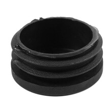 30Pcs Plastic Blanking End Cap Pipe Tube Insert Plug Cover 40mm Black