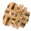Wooden Interlocking Double Color Brain Teaser Puzzle Lock for Elderly 7