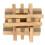 Wooden Interlocking Double Color Brain Teaser Puzzle Lock for Elderly 10