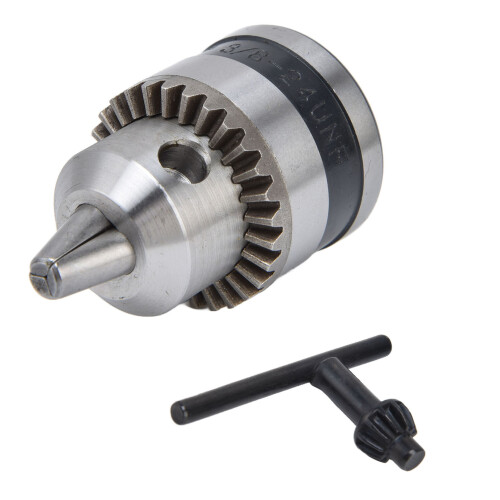 Stainless Steel Keyless 3-Jaw Conversion Drill Chuck 3/8-24UNF 0.6-6mm