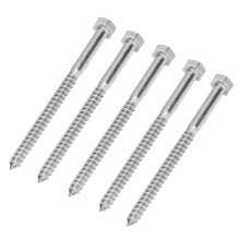 304 Stainless Steel Half Thread Bolt M8x120MM Self Tapping Wood Screw