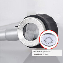 8Stück Hand 45X Falten Leinen Tester Metall Lupen Tuch Faden ZäHler Lupe Lupe mit Licht Kalibrierung