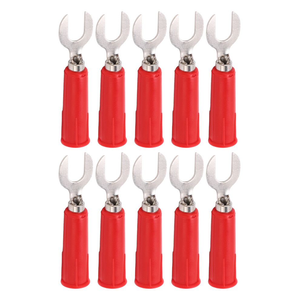 Electronic 6Mm U Shape Insert Plug 10 Pack High Pressure Y Type Banana Plug Au 4201390454190