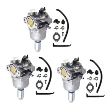 3X Carburetor Carb Kit Fits for Briggs & Stratton 17.5 I/C OHV Engin Lawn Mower Tractor Tune- Kit