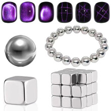 47pcs Cat Eye Nail Magnet Set for 3D Designs, Strong Magnetic Nail Art Tools for Salon and DIY